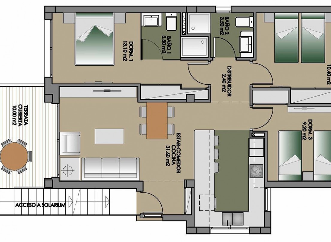 Neue Gebäude - Penthouse - San Miguel de Salinas