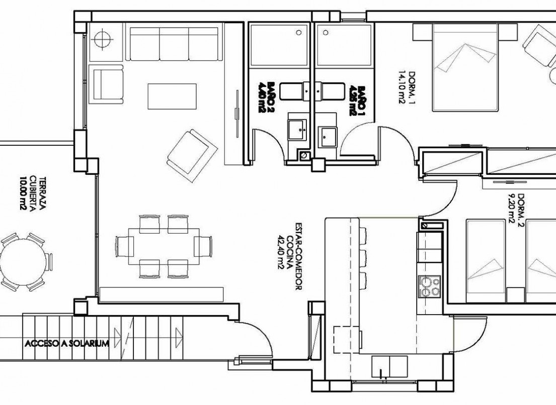 Neue Gebäude - Penthouse - San Miguel de Salinas